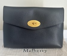 MULBERRY LARGE DARLEY COSMETIC POUCH - BLACK