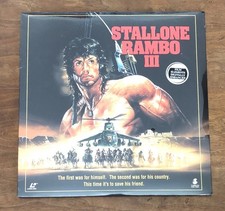SEALED NOS  RAMBO III  SYLVESTER STALLONE RICHARD CRENNA / LASERDISC 1988