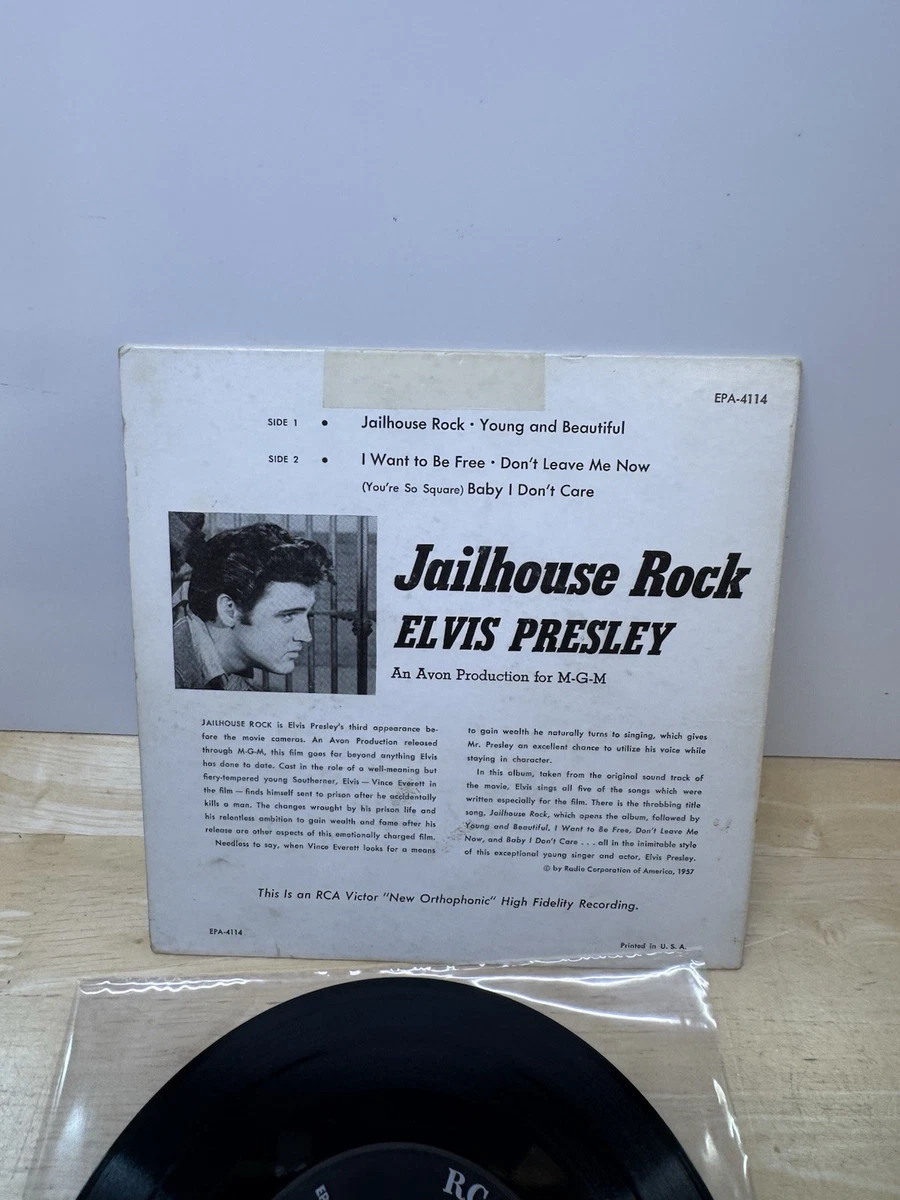 Elvis Presley RCA EPA4114 Jailhouse Rock US 7" EP 1957