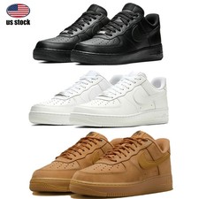 Mens Air Force 1 07 Low Triple Black/White/Br...