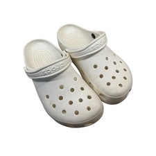 Crocs Classic Clog White Unisex Size M6 W8 Slip On Shoes Made in Mexico