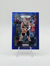 Tre Jones 2023-24 Panini Prizm Blue Seismic Bookend SP 99/99 #232