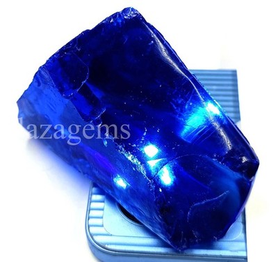 Natural Tanzanite 677 Ct Rough Royal Blue Transparent Certified Loose Gem 5ARE