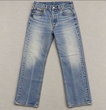 Vtg 90's Levi's 501 XX USA Made Distressed Fade Jeans Tagged 34x31 Fits 29x28