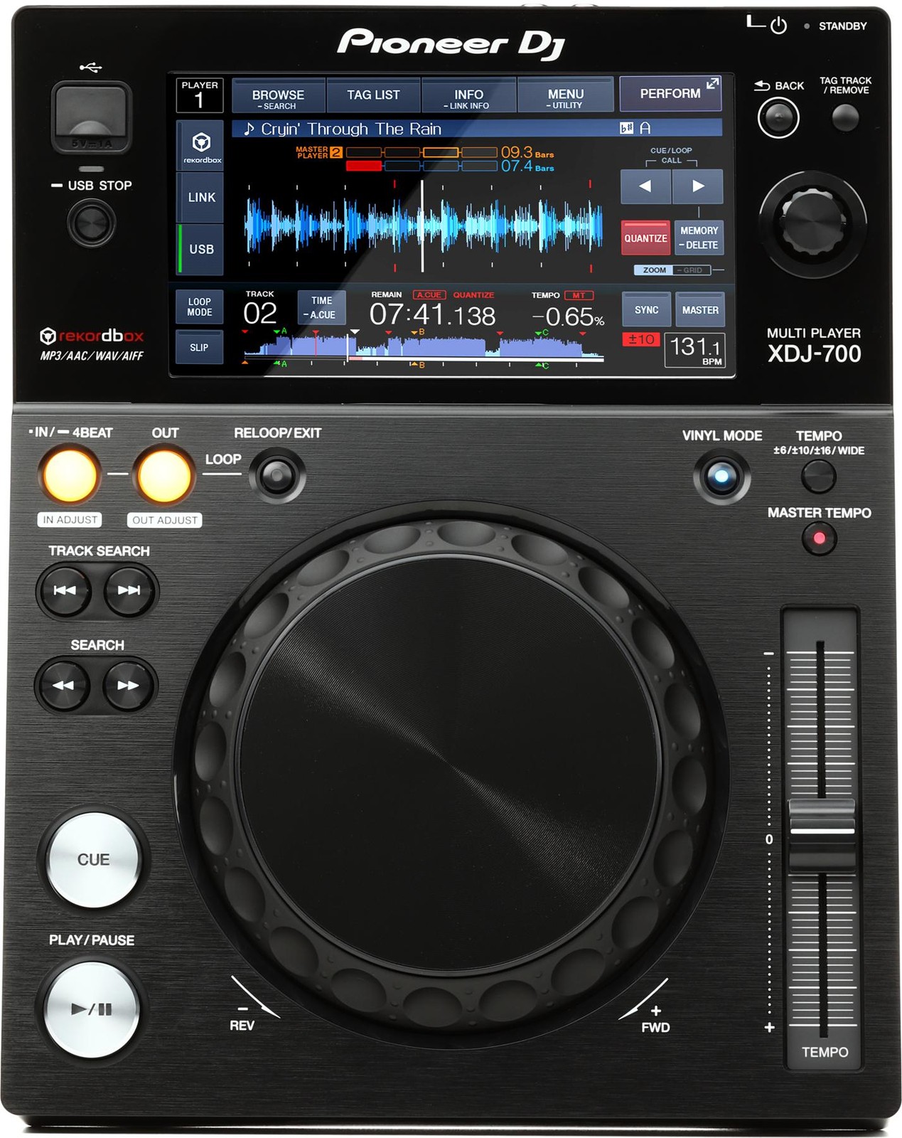 Компактный диджейский мультиплеер Pioneer DJ XDJ-700