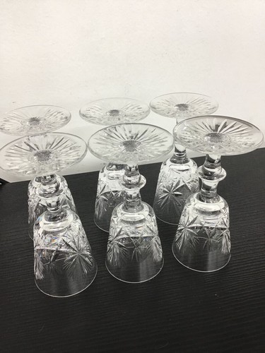 VINTAGE Edinburgh Crystal - Star of Edinburgh Port Glasses x 6 - Picture 3 of 5