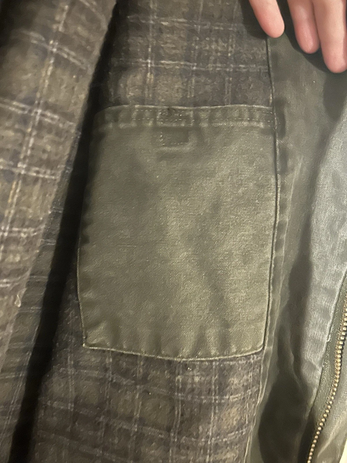 Vintage Carhartt C52 MOS Ranch Coat Men’s 3XL Moss Green Blanket Lined image 5