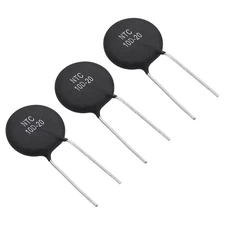 NTC Thermistors Resistors, 3Pcs 10 Ohm NTC10D-20 Inrush Current Limiter