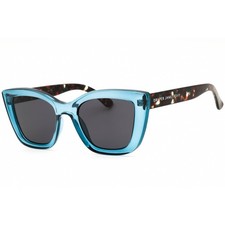 Draper James Women's Sunglasses Blue Crystal Cat Eye Full Rim Frame DJ9013 400