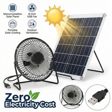 8inch Solar Powered Fan Kit 30W Solar Panel DC Exhaust Fan for Chicken Coop