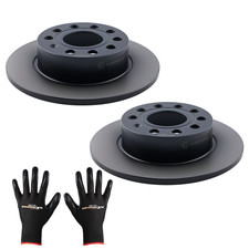 2x Bremsscheiben Hinten für Audi A3 8P1 8P7 8PA Seat Altea Leon Toledo Skoda
