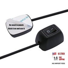 Paste Type Car Push Button Switch ON/Off DC12V Surface Mount Water Drop Shape