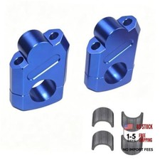 Universal Motorcycle 7/8" 1 1/8" 22MM 28MM CNC Handlebar Handle Risers Blue