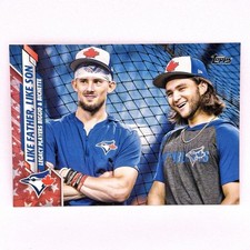 2020 Topps Series 1 INDEPENDENCE DAY /76 RC Cavan Biggio & Bo Bichette Rookie