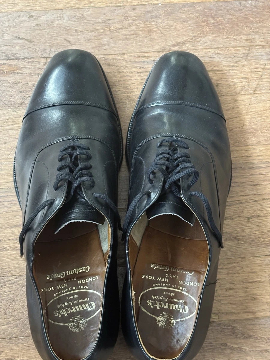 Men’s Churchill Custom Grade Black Leather Brogues wingtips size 11.5 Church main image 4