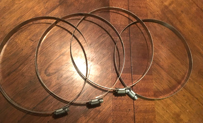 Ideal Tridon Worm Drive Hose Clamps 5 3/4 - 7 3/4 Stainless steel Lot of 4