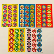 TREND Scratch n Sniff Scented Sticker LOT Fruit punch Apple Honey Peppermint NEW
