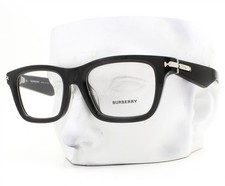 Burberry Eyeglasses B 2419F 3001 Glasses Glossy Black Silver Logo 53mm with Case