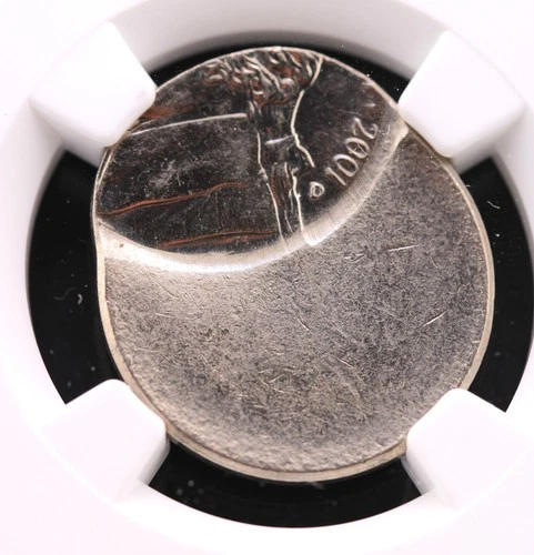 2001-D 5C Jefferson Nickel NGC MS 63 Struck 55% Off Center