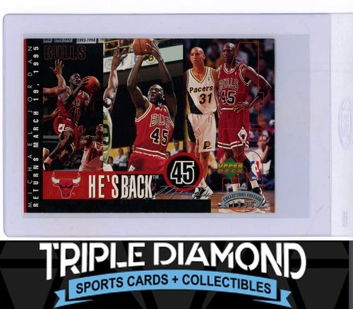 1995 Upper Deck Authenticated Michael Jordan He's Back Jumbo Card Y100