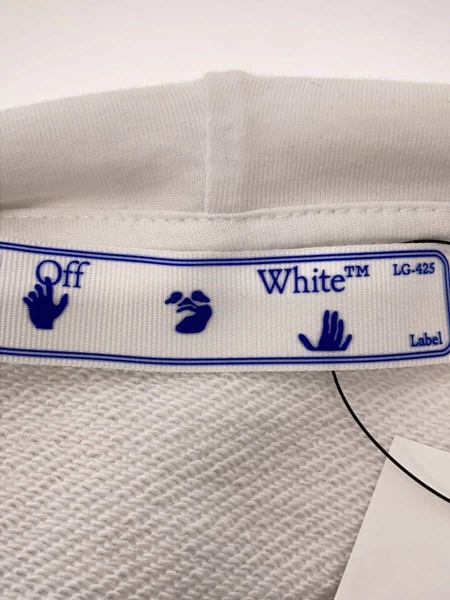 Felpa con cappuccio OFF WHITE M cotone bianco OWBB035E20FLE003 usata