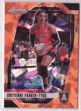 2024 Panini Prizm WNBA #114 Cheyenne Parker-Tyus Ice Orange Prizms