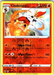 Cinderace 036/202 Sword & Shield Reverse Holo Rare