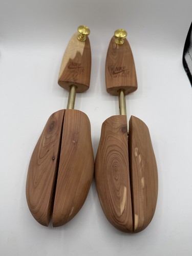 Nike Air Force 1 Wooden Shoe Trees Gold Tone Knob AF1 82-QA-7H