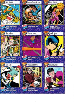 Buzz Beamer Nina Chin Jack B Quick 1994 Sports Illustrated for Kids 9 CARD SHEET