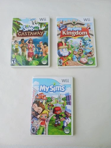 Sims 2 Castaways, My Sims Kingdom & My Sims Games For Nintendo Wii