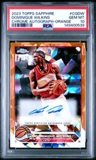 2023 Topps Chrome Sapphire Edition Dominique Wilkins Auto Orange /25 PSA 10