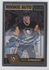 2016-17 O-Pee-Chee Platinum Rookie Auto Oskar Sundqvist #R-OS Auto 2d8