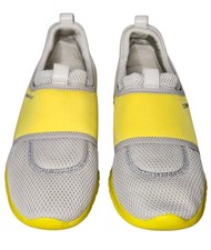 Cole Haan Zerogrand Slip On Sneakers Womens Siz 8B Silver Gray Yellow Lightweigh