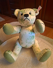 Steiff Pl&uuml;schb&auml;r TeddyB. Signature limitiert 2008 wei&szlig;/gr&uuml;n Lin Auggie 00917