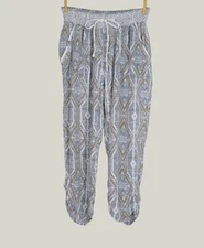 REWASH Neutral Tones Aztec Printed Jogger Pants Size Large