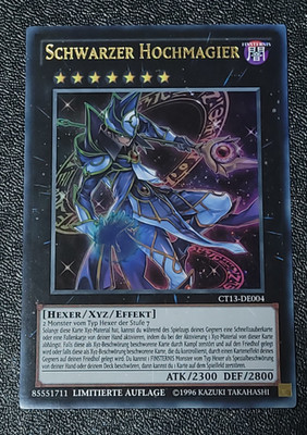 Schwarzer Hochmagier   CT13-DE004   Yu-Gi-Oh!   Ultra Rare   Near Mint   Deutsch