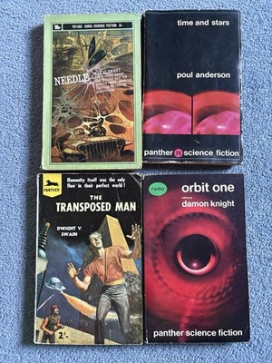 Four Classic Science Fiction Novels Panther Corgi Books Sci Fi Paperback Bundle