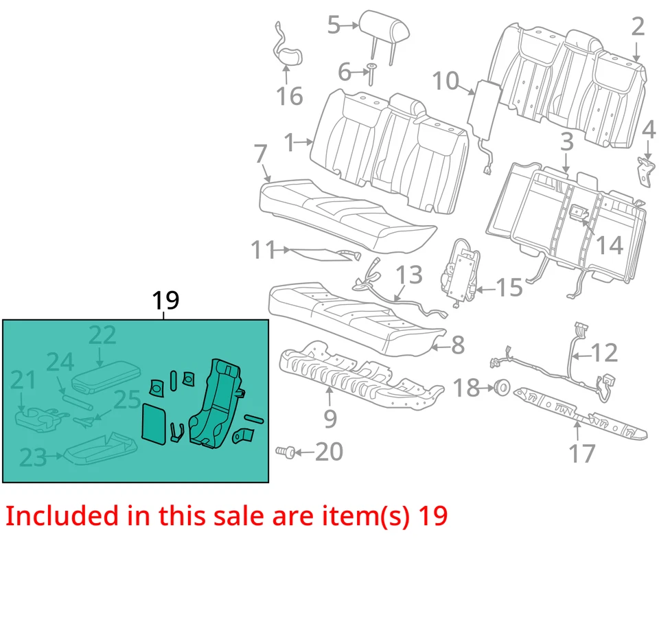 ADEQUADO PARA * 06-11 APOIO DE BRAÇO CADILLAC DTS 20984407 - NOVO FABRICANTE DE EQUIPAMENTO ORIGINAL - Imagem 3 de 4