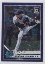 2019 Donruss Optic Rated Rookies Purple Stars Prizm 47/125 Jonathan Loaisiga fv8
