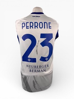 Signed MAXIMO PERRONE Como 1907 Shirt PROOF/COA Argentina Man City