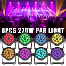 6/8PCS RGBWA UV Aluminum Alloy Par Lighting LED Stage Light DMX Party DJ Disco