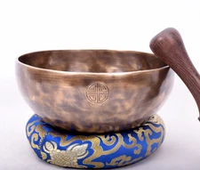 7 inches A note Tune Full Moon Bowl for Third Eye Chakra Healing-Yoga Meditation