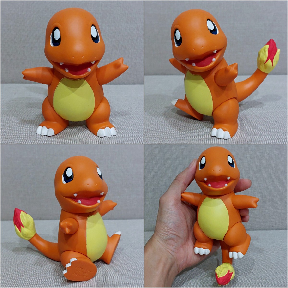 激レア★ 1998年トミー　デラックス　フィギュア　ソフビ Charmander Pokemon Deluxe DX Soft Vinyl Figure Collection