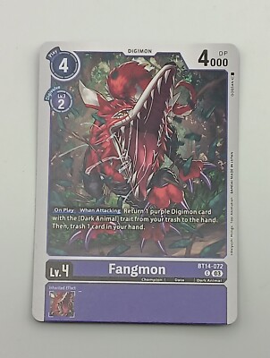 Digimon TCG Einzelkarte Fangmon NM