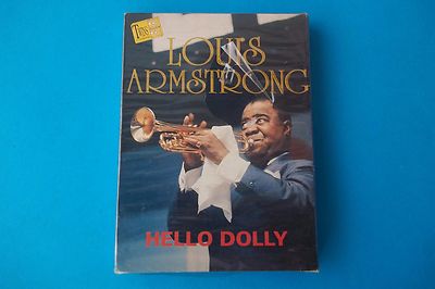 LOUIS ARMSTRONG '' HELLO DOLLY '' MUSIKKASSETTE DOPPEL TTMC021 NEU VERSIEGELT