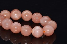 10MM Genuine Natural Orange Moonstone Grade AA Round Gemstone Loose Beads 7.5"