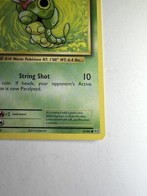 caterpie pokemon card value 2016 Pokemon Evolutions Caterpie #3