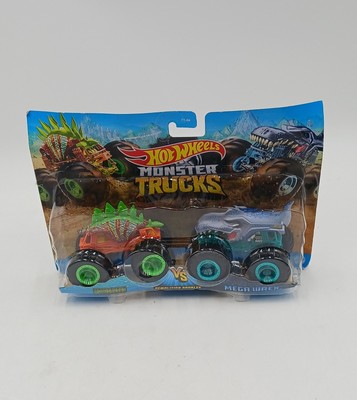 DieCast Hot Wheels Monster Trucks Motosaurus vs Mega Wrex, Demolition Doubles...