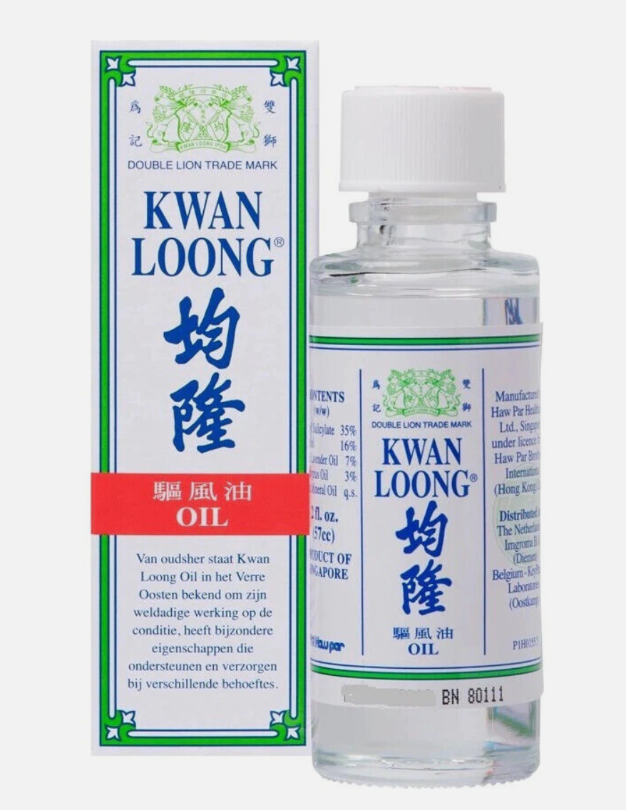 Huile Médicinale Kwan Loong Au Menthol Et Eucalyptus - Flacon 57ml - Neuf, Origine Malaisie