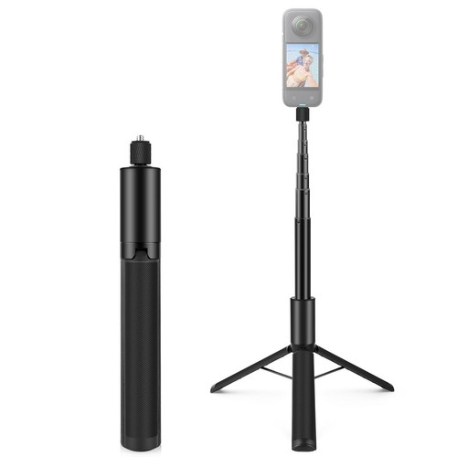 Puluz 4 Fuß einziehbarer unsichtbarer Selfie-Stick mit Stativ für Insta360 X4/X3 US - Bild 2 von 8